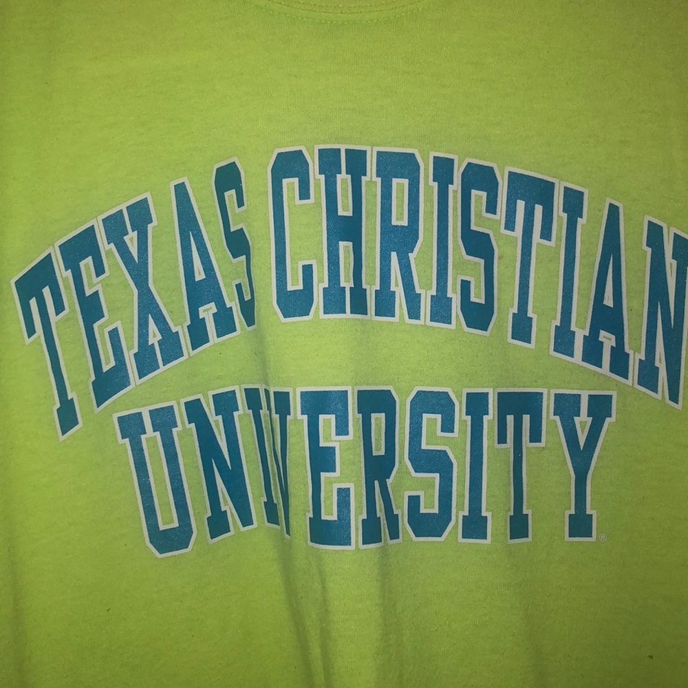 neon tcu tee